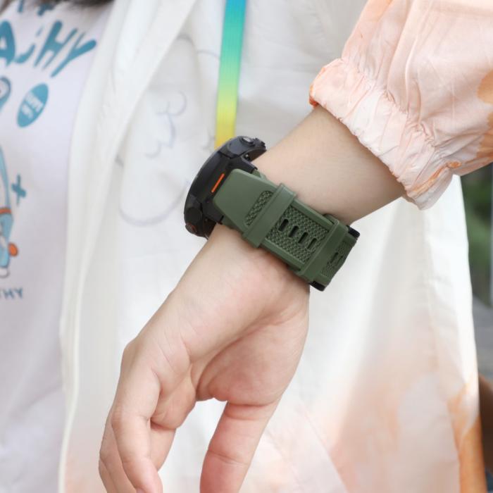 Bild 6,  Fenix 5/5X/6X/7X 26 mm Klockarmband Robust Grön - Teknikhallen.se
