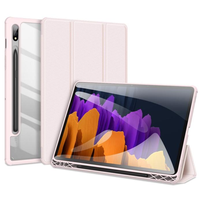 Bild 2, DUX DUCIS DUX DUCIS Samsung Galaxy Tab S7 / Tab S8 Fodral TOBY Pennhållare Rosa - Teknikhallen.se