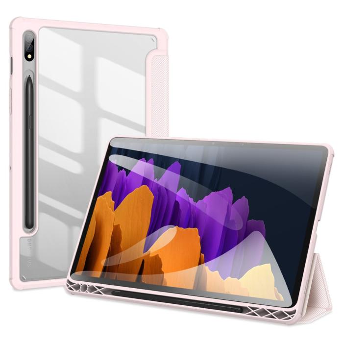 Bild 3, DUX DUCIS DUX DUCIS Samsung Galaxy Tab S7 / Tab S8 Fodral TOBY Pennhållare Rosa - Teknikhallen.se