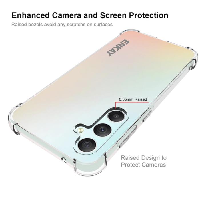Bild 3, ENKAY ENKAY Galaxy S23 FE Skal Shockproof TPU Transparen - Teknikhallen.se