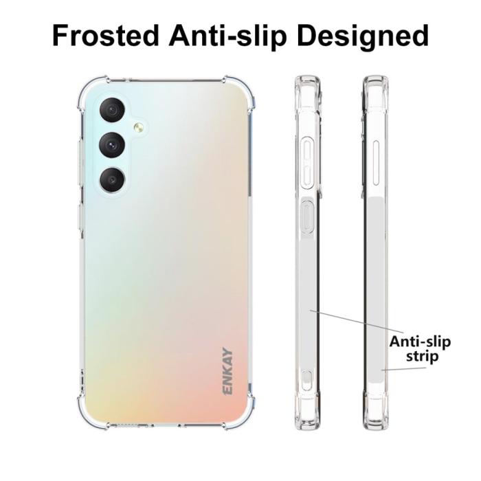 Bild 4, ENKAY ENKAY Galaxy S23 FE Skal Shockproof TPU Transparen - Teknikhallen.se