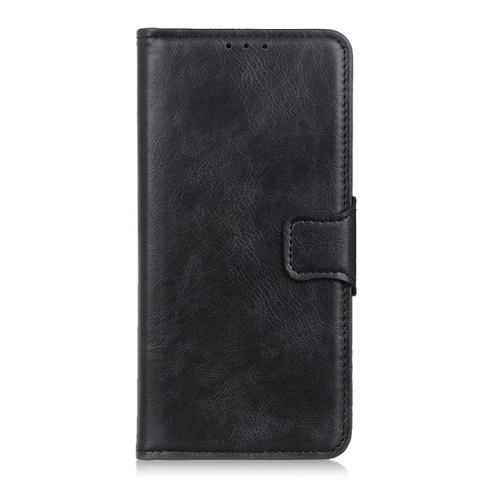 Bild 2,  Motorola Moto G22 Fodral Crazy Horse Svart - Teknikhallen.se