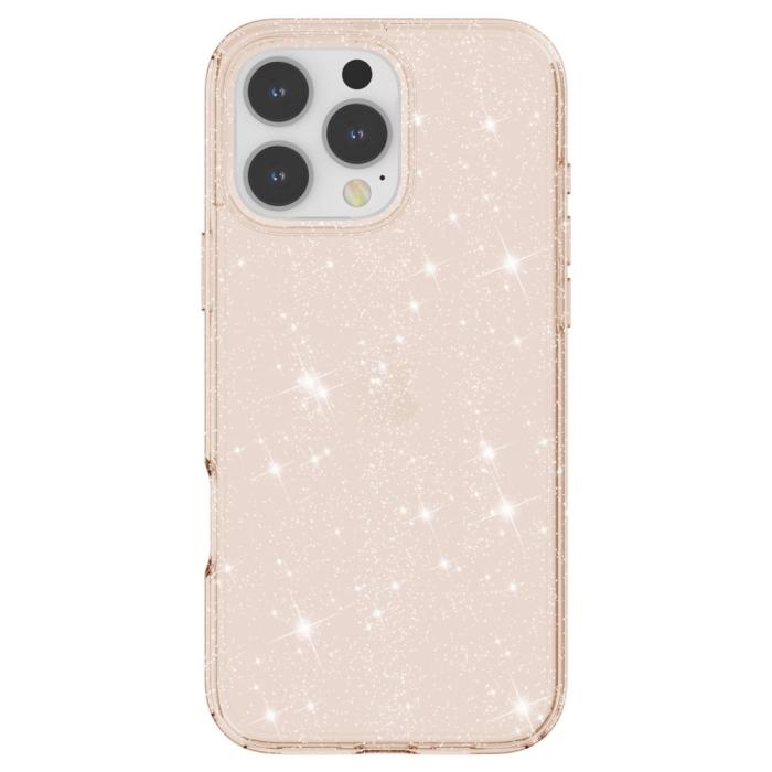 Bild 3,  iPhone 16 Pro Skal Glitter Guld - Teknikhallen.se