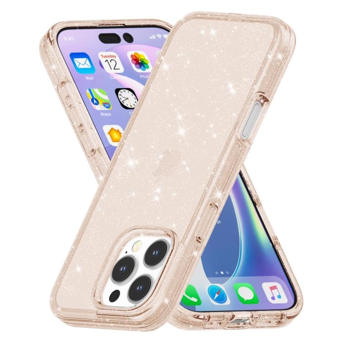 Bild 5,  iPhone 16 Pro Skal Glitter Guld - Teknikhallen.se