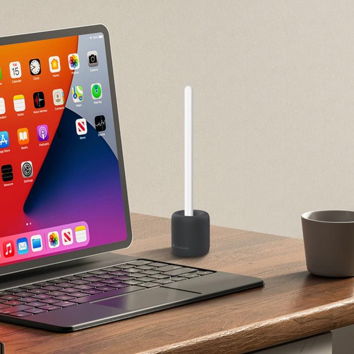 Bild 5, AHASTYLE AHASTYLE Apple Pencil 1/2/Pro Vertikal Silikon Ställ Svart - Teknikhallen.se