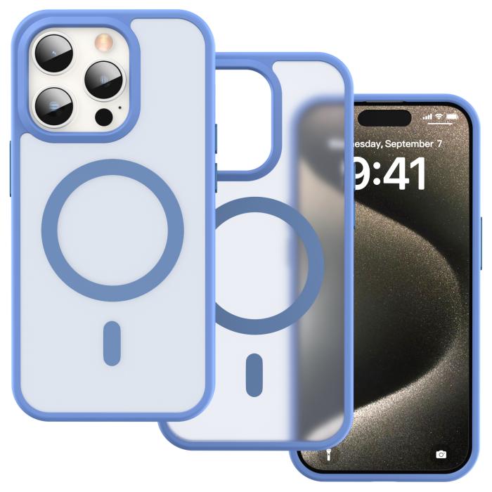 Bild 2, ColorPop ColorPop iPhone 15 Pro Max Skal CH MagSafe Matt Ljus Lila - Teknikhallen.se