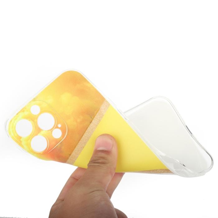 Bild 3,  iPhone 14 Pro Skal Marmor TPU Gul - Teknikhallen.se