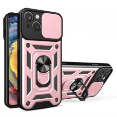  iPhone 15 Plus Skal CamShield Hybrid Ring Ros&eacute;guld - Teknikhallen.se