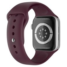 ColorPop Apple Watch 42/44/45/46/49 mm Silikon Armband (M/L) Vinr&ouml;d - Teknikhallen.se