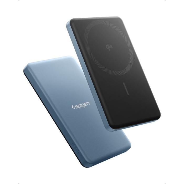 Bild 2, Spigen Spigen 5000 mAh 22.5W MagSafe Powerbank Essential Teal Blue - Teknikhallen.se