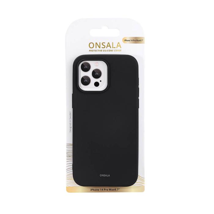 Bild 2, Onsala ONSALA iPhone 14 Pro Max Mobilskal Silikon Svart - Teknikhallen.se