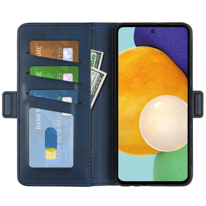 Bild 4,  Samsung Galaxy A13 4G Fodral Magnetisk Stängning Blå - Teknikhallen.se
