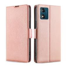  Motorola Moto E13 Fodral Slim L&auml;der Ros&eacute;guld - Teknikhallen.se