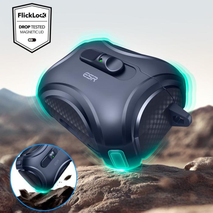 Bild 5, ESR ESR AirPods Pro 3 Skal MagSafe Cyber FlickLock HaloLock Blå - Teknikhallen.se