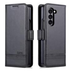 AZNS AZNS Galaxy Z Fold 5 Fodral PU-L&auml;der Svart - Teknikhallen.se