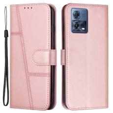  Motorola Edge 30 Fusion 5G Fodral L&auml;der Ros&eacute;guld - Teknikhallen.se