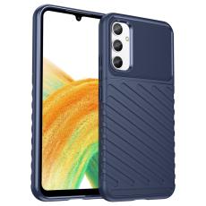  Samsung Galaxy A34 5G Skal Twill Textur Bl&aring; - Teknikhallen.se