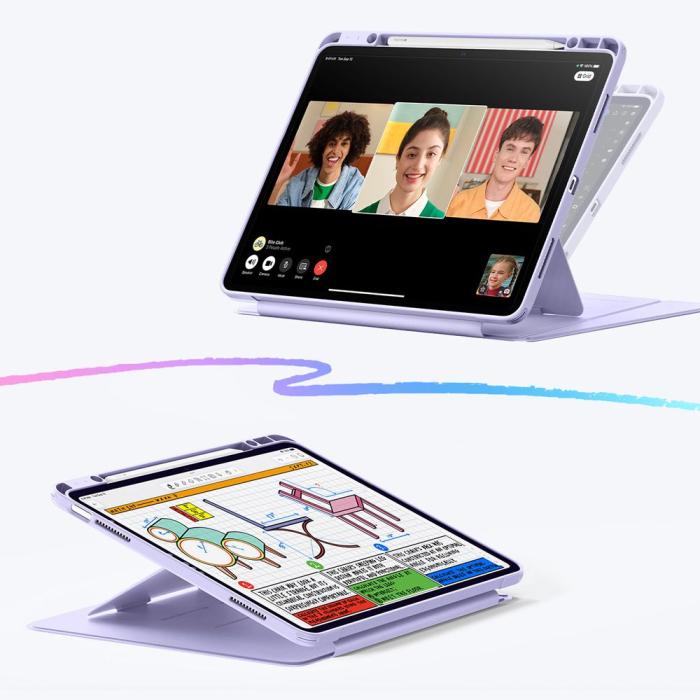 Bild 3, ESR ESR iPad Air 13 2026-2024 Fodral Flip Hybrid Lila - Teknikhallen.se