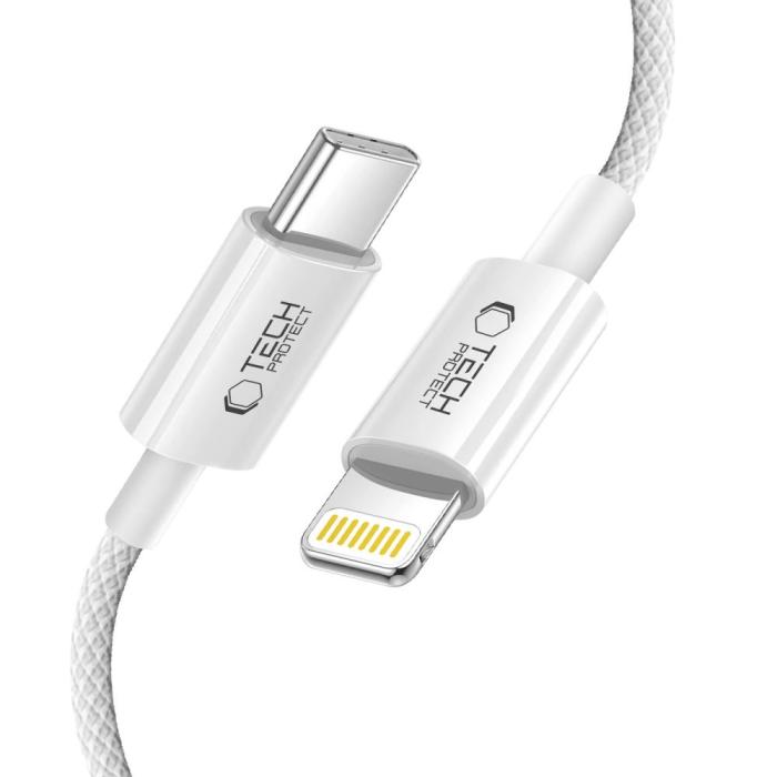 Bild 3, Tech-Protect Tech-Protect 2m 27W/3A PD Lightning-USB-C Kabel UltraBoost - Teknikhallen.se
