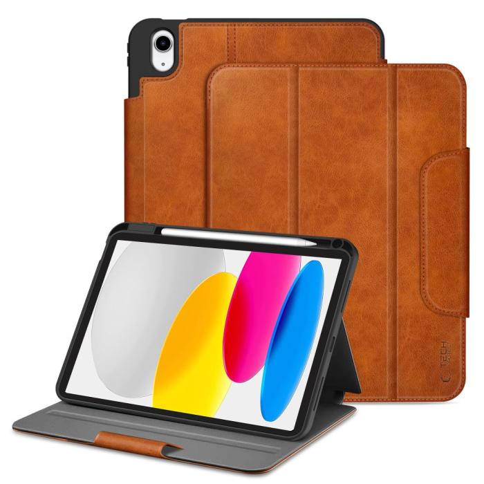 Bild 2, Tech-Protect Tech-Protect iPad 11 2025/10.9 2022 Fodral Fleece Brun - Teknikhallen.se