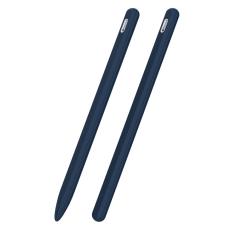  Apple Pen 2 / Pro Skal Liquid Silikon Anti-Slip M&ouml;rk Bl&aring; - Teknikhallen.se