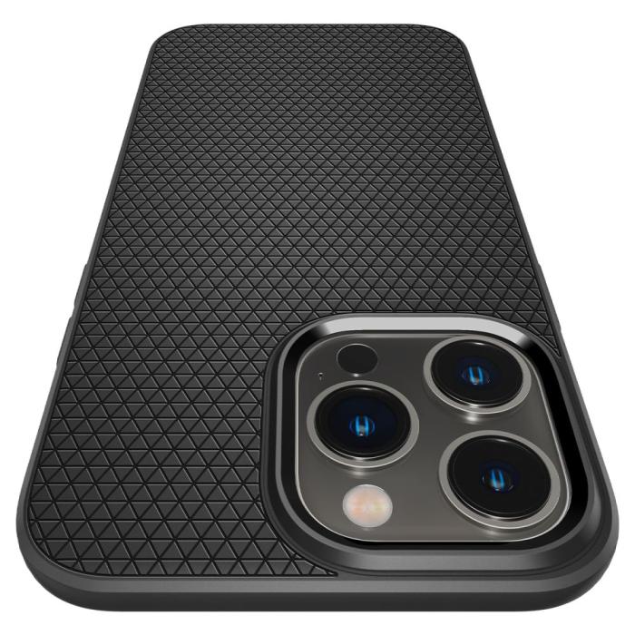Bild 2, Spigen Spigen iPhone 14 Pro Skal Liquid Air Matt Svart - Teknikhallen.se