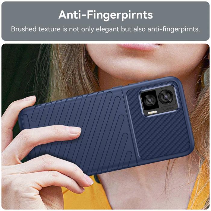 Bild 4,  Motorola Edge 30 Neo 5G Skal Twill Textur Blå - Teknikhallen.se