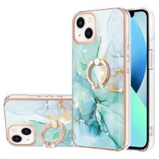  iPhone 15 Skal Ring Marmor Gr&ouml;n - Teknikhallen.se
