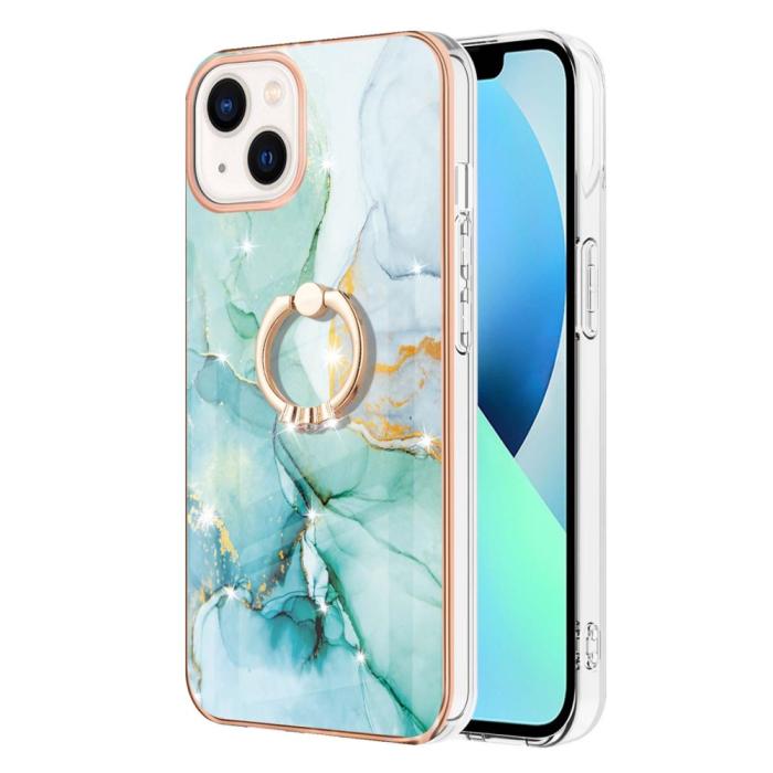 Bild 2,  iPhone 15 Skal Ring Marmor Grön - Teknikhallen.se