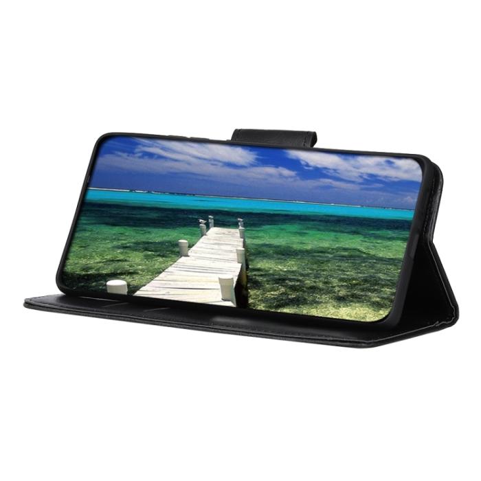 Bild 5,  Motorola Moto G22 Fodral Crazy Horse Svart - Teknikhallen.se