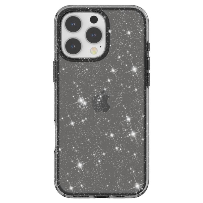 Bild 3,  iPhone 16 Pro Skal Glitter Svart - Teknikhallen.se