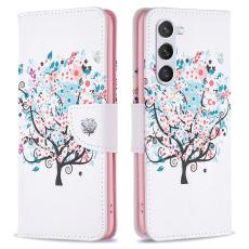  Samsung Galaxy S24 Fodral Med Tryck Blommigt Tr&auml;d - Teknikhallen.se
