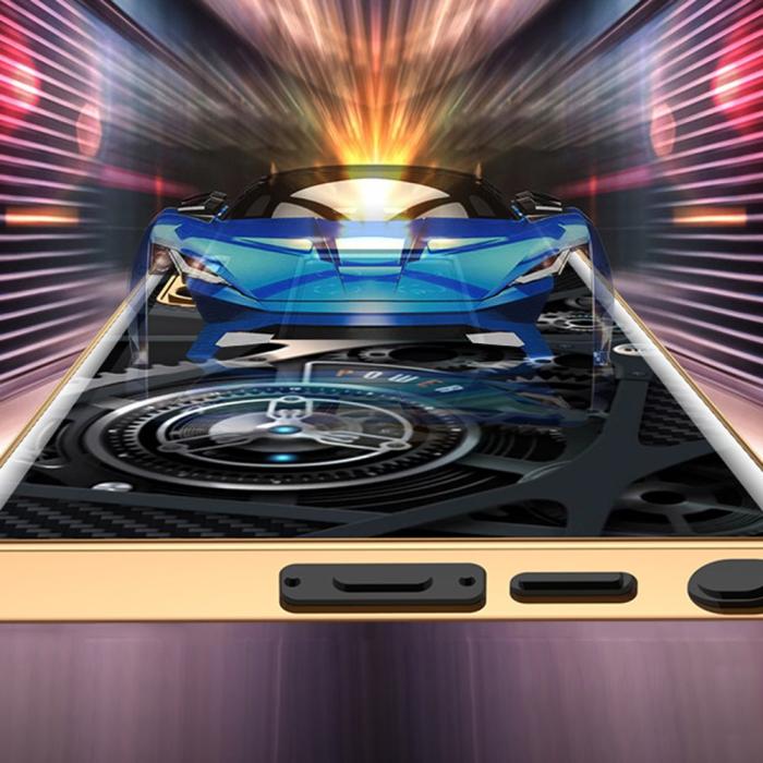 Bild 3, GKK GKK Galaxy S24 Plus Skal Härdat Glas Electroplate Marmor Lila - Teknikhallen.se