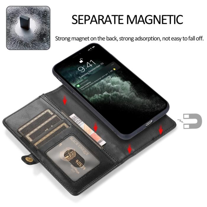Bild 3,  iPhone 14 Pro 2in1 Fodral Magnet Med Frontficka Svart - Teknikhallen.se