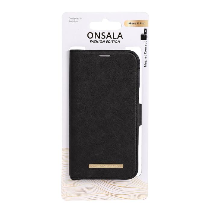 Bild 2, Onsala ONSALA iPhone 13 Pro 2in1 Magnet Fodral / Skal Midnight Black - Teknikhallen.se
