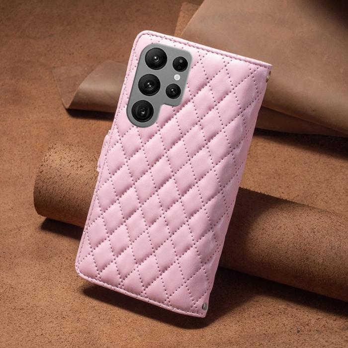 Bild 6, BINFEN BINFEN Galaxy S23 Ultra Fodral Diamond Multifunktionell Rosa - Teknikhallen.se