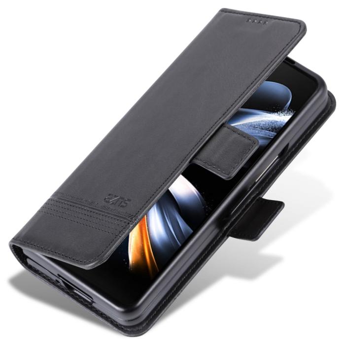 Bild 6, AZNS AZNS Galaxy Z Fold 5 Fodral PU-Läder Svart - Teknikhallen.se