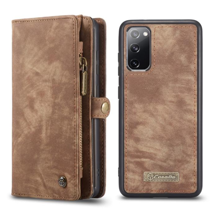 Bild 3, CASEME Samsung Galaxy S20 FE - CASEME 2-i-1 Magnet Skal/Fodral - Brun - Teknikhallen.se