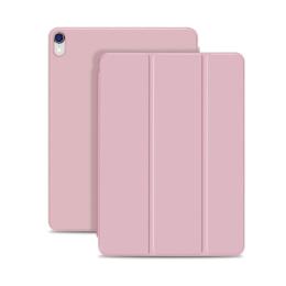  iPad Air 2020/2022/2024 / Pro 11 2018 2in1 Magnet Tri-Fold Litchi Fodral Rosé - Teknikhallen.se