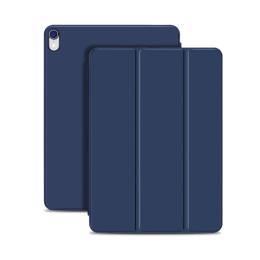  iPad Air 2020/2022/2024 / Pro 11 2018 2in1 Magnet Tri-Fold Litchi Fodral Blå - Teknikhallen.se