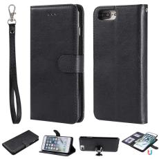  iPhone 6/6S/7/8 Plus - 2in1 Magnet Skal / Pl&aring;nboksfodral - Svart - Teknikhallen.se
