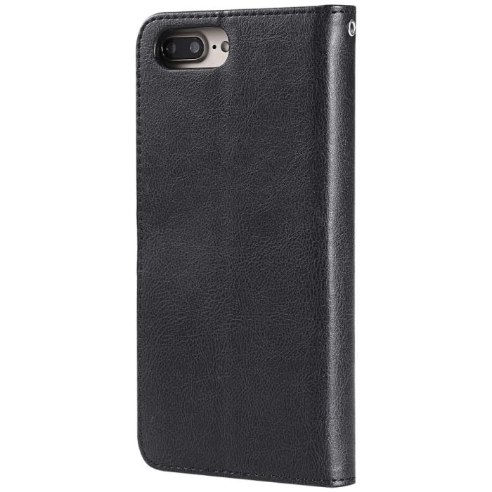 Bild 3,  iPhone 6/6S/7/8 Plus - 2in1 Magnet Skal / Plånboksfodral - Svart - Teknikhallen.se