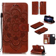  iPhone 11 Pro - Pl&aring;nboksfodral Mandala - Brun - Teknikhallen.se