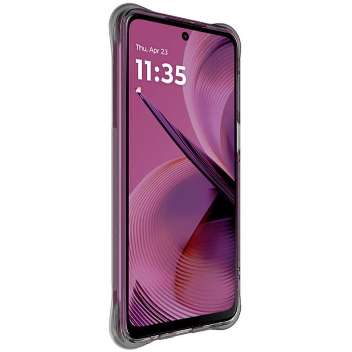 Bild 2, IMAK IMAK Motorola Moto G55 5G Skal TPU Shockproof Tonad Svart - Teknikhallen.se