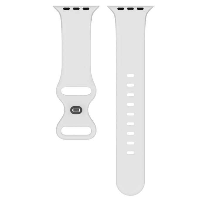 Bild 3, ColorPop Silikon Armband Butterfly Apple Watch 42/41/40/38 mm (S/M) Vit - Teknikhallen.se