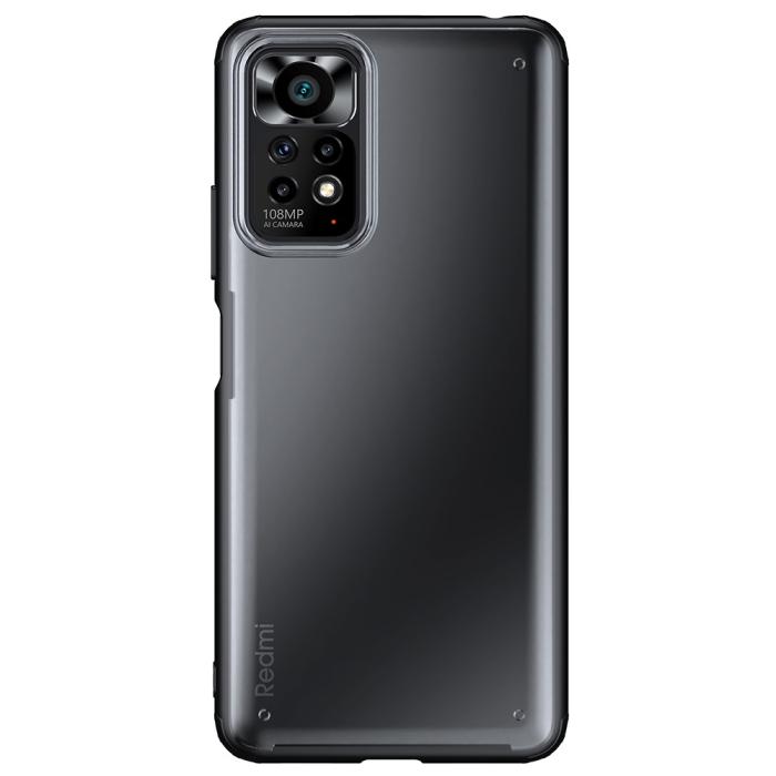 Bild 2,  Xiaomi Redmi Note 11 4G Skal Armor Hybrid Matt Svart - Teknikhallen.se