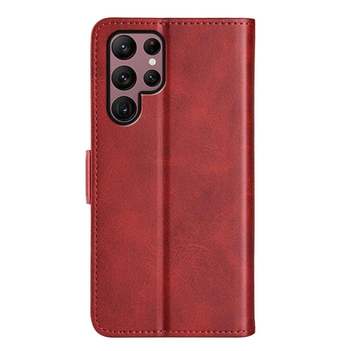 Bild 6,  Samsung Galaxy S23 Ultra Fodral Magnetisk Stängning Röd - Teknikhallen.se
