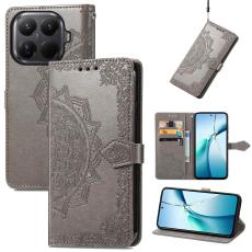  Xiaomi 17T Fodral L&auml;der Mandala Gr&aring; - Teknikhallen.se