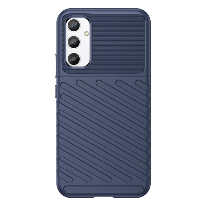 Bild 2,  Samsung Galaxy A34 5G Skal Twill Textur Blå - Teknikhallen.se