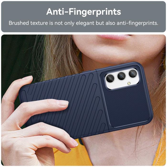 Bild 5,  Samsung Galaxy A34 5G Skal Twill Textur Blå - Teknikhallen.se